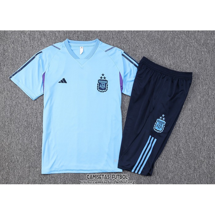 Chandal del Argentina Manga Corta 2023/2024 Azul - Pantalon Corto